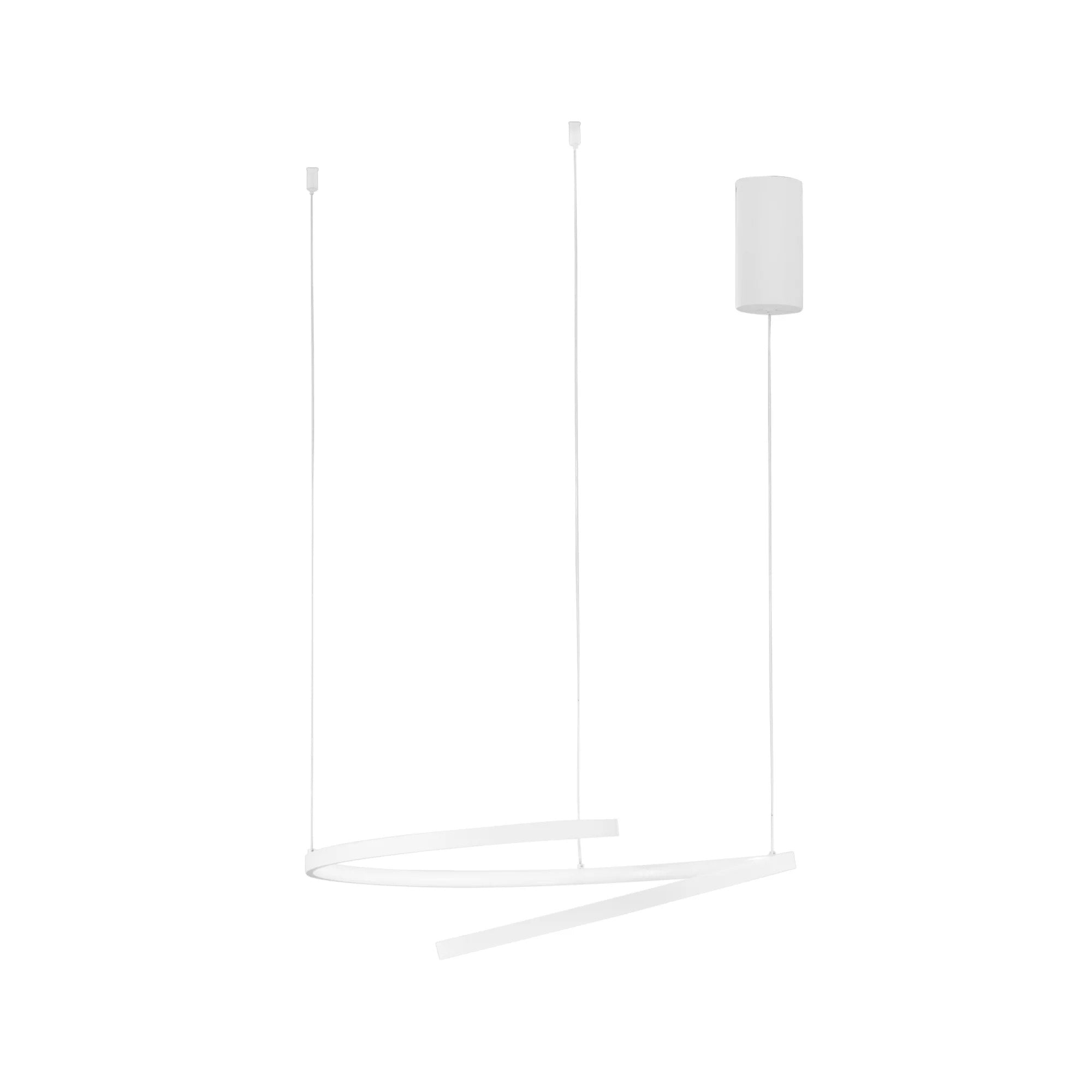 MOMA SUSPENSIÓN LED BLANCA 38W 6090LM CCT 60X12X150CM